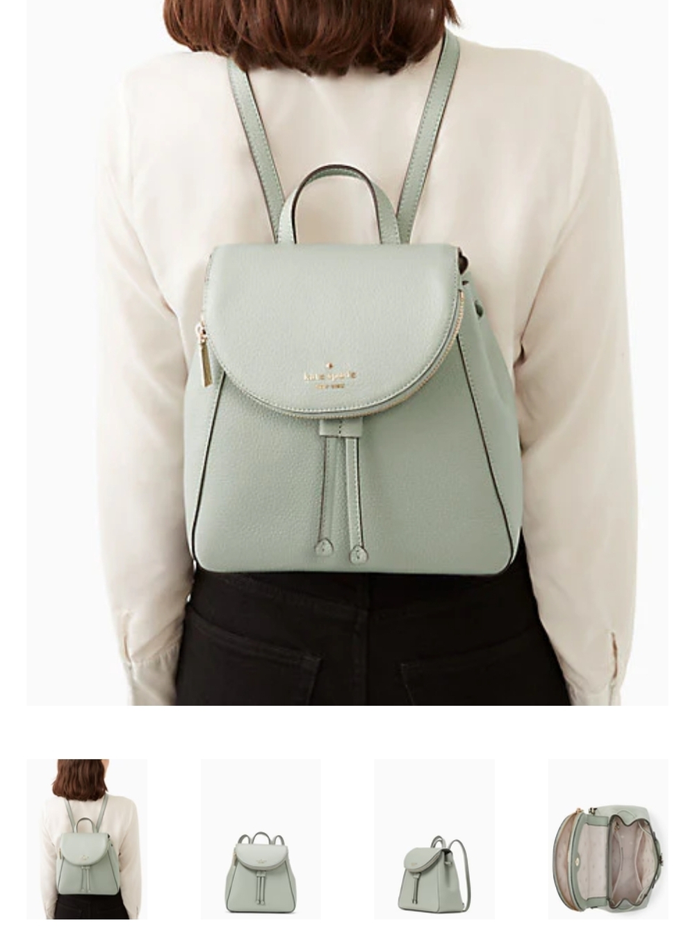 kate spade Small Mint Leather Backpack